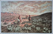 Navahos Moving Camp, AZ. On The Santa Fe - Fred Harvey PC
