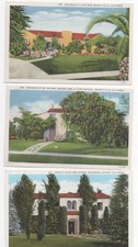 10 Post Cards 1 Fred Harvey + 3 B&W Photos Celebrity Homes Beverly Hills 1934 - Additional view 2
