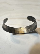 Native American Fred Harvey Sterling Silver Stamped Thunderbird Bracelet As Is - Additional view 10