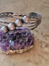 FRED HARVEY ERA MAISELS Navajo THUNDERBIRD Scalloped Sterling Tooled Bracelet - Additional view 13