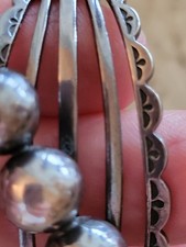 FRED HARVEY ERA MAISELS Navajo THUNDERBIRD Scalloped Sterling Tooled Bracelet - Additional view 8