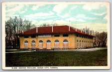 Dodge City Kansas~Hoover Pavilion~1925 Fred Harvey Postcard