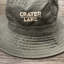 Crater Lake Fred Harvey Trading Co. Bucket Hat Vented Packable 100% Cotton Sz L - Additional view 1