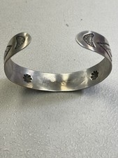 Antique Fred Harvey Whirling Log Stamped Sterling Cuff Bracelet..TJ1035 - Additional view 2