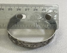 Antique Fred Harvey Whirling Log Stamped Sterling Cuff Bracelet..TJ1035 - Additional view 4