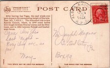 Fred Harvey Postcard Apache Canyon in Glorietta Mountains New Mexico NM 1927 - Additional view 1
