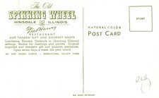Postcard IL Hinsdale The Old Spinning Wheel Fred Harvey Restaurant Old PC L9291 - Additional view 1