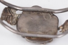 Vintage Fred Harvey Era Navajo Sterling Silver Green Turquoise Bracelet Sz 6.75