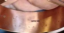 Vntg Navajo Fred Harvey Era WHEELER Co Hand Stamped Solid Copper Cuff Bracelet - Additional view 5