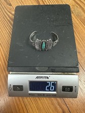 FRED HARVEY Era Turquoise & Sterling Arrows Cuff Bracelet Rare Vintage - Additional view 9