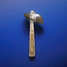 Native American Fred Harvey era silver stamped  arrow Ax Brooch/Pin - Additional view 1