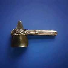 Native American Fred Harvey era silver stamped  arrow Ax Brooch/Pin - Additional view 2