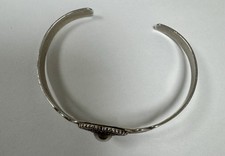 RARE vtg FRED HARVEY ERA Sterling CUFF bracelet SILVER ARROW Native American - Additional view 7