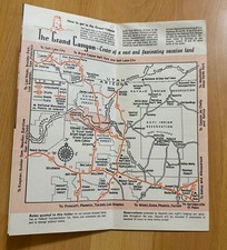 The Grand Canyon Beckons! Arizona Folder Brochure Photos Map 1951 Fred Harvey - Additional view 1
