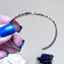 Wonderful Vintage Native American Sterling Silver & Turquoise Cuff Bracelet - Additional view 13