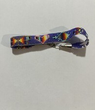 Fred Harvey Hand Woven Beaded Navajo Bracelet Jewelry Authentic Navajo - Additional view 5