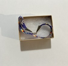 Fred Harvey Hand Woven Beaded Navajo Bracelet Jewelry Authentic Navajo - Additional view 9