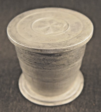 Vintage FRED HARVEY railroad dinnerware provider Collapsible Metal Cup - Additional view 1