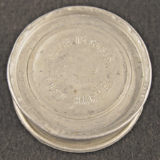 Vintage FRED HARVEY railroad dinnerware provider Collapsible Metal Cup