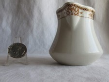 Restaurant Ware Syracuse China Co. Fred Harvey Railroad China Creamer D handle - Additional view 1