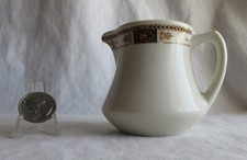 Restaurant Ware Syracuse China Co. Fred Harvey Railroad China Creamer D handle - Additional view 2