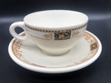 Fred Harvey Webster Cup & Saucer Santa Fe Railway Railroad Restaurant China