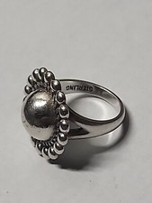 Navajo vintage Fred Harvey Era Sterling Silver Dome Ring Size 5.5 - Additional view 1