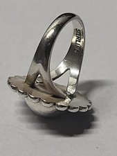 Navajo vintage Fred Harvey Era Sterling Silver Dome Ring Size 5.5 - Additional view 7