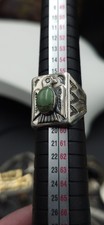 Vintage Bell Trading Post Sterling Silver Turquoise Thunderbird Ring Size 8.25 - Additional view 15