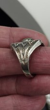 Vintage Bell Trading Post Sterling Silver Turquoise Thunderbird Ring Size 8.25 - Additional view 7