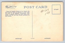 Postcard California Barstow Fred Harvey Hotel Casa Del Desierto Linen B718 - Additional view 1