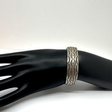 VINTAGE Navajo Style Sterling Cuff Bracelet Fred Harvey Era Silver Tested - Additional view 4