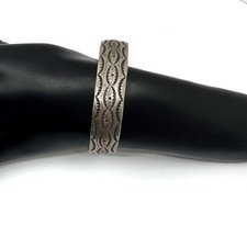 VINTAGE Navajo Style Sterling Cuff Bracelet Fred Harvey Era Silver Tested - Additional view 5