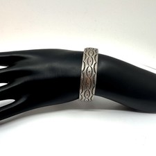 VINTAGE Navajo Style Sterling Cuff Bracelet Fred Harvey Era Silver Tested - Additional view 7