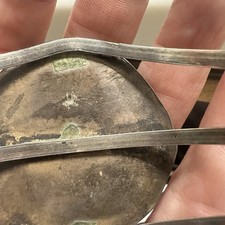 VTG Sterling 925 Fred Harvey Era Turquoise Cuff Raindrop Bezel Patina - Additional view 8