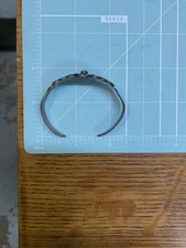 Awesome Fred Harvey Era Sterling Silver and Turquoise Cuff Bracelet  - Additional view 7