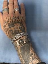 Fred Harvey Era Sterling Silver Cuff Bracelet with Nice Stampwork - Additional view 7