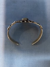 NICE Fred Harvey Era Sterling Silver and Turquoise Cuff Bracelet - Additional view 5