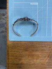 NICE Fred Harvey Era Sterling Silver and Turquoise Cuff Bracelet - Additional view 7