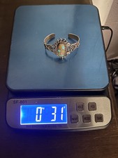 NICE Fred Harvey Era Sterling Silver and Turquoise Cuff Bracelet - Additional view 9