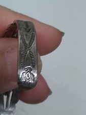 Vintage Fred Harvey Navajo Sterling Silver, Turquoise Thunderbird Arrow Bracelet - Additional view 1