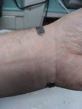 Vintage Fred Harvey Navajo Sterling Silver, Turquoise Thunderbird Arrow Bracelet - Additional view 5