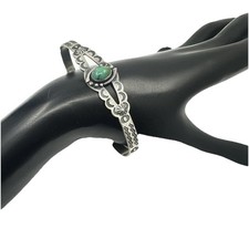 VTG Sterling 925 Bell Trading Post Fred Harvey Era Turquoise Cuff Bracelet - Additional view 3