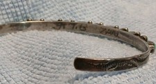 Vtg FRED HARVEY ERA Native American Zuni Sterling Silver Turquoise Bracelet FTB - Additional view 6
