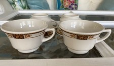 VTG Fred Harvey Railroad China Restaurant Ware Syracuse China 4 Tea Cups Webster - Additional view 8