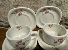 Syracuse Trend Berkeley 2 Cups & 4 Saucer Set Fred Harvey Santa Fe Railroad - Additional view 2