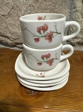 Syracuse Trend Berkeley 2 Cups & 4 Saucer Set Fred Harvey Santa Fe Railroad - Additional view 9