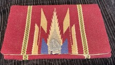 Vintage SW Native 1940’s Chimayo El Grandee FRED HARVEY Woven Wool Wallet Bag - Additional view 1