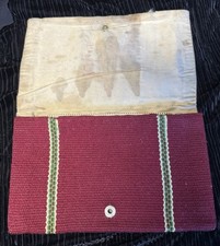 Vintage SW Native 1940’s Chimayo El Grandee FRED HARVEY Woven Wool Wallet Bag - Additional view 3
