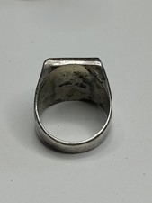 Vintage Sterling Agate Fred Harvey Era Bell Trading Post Ring Sz 8 - Additional view 5